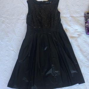 Elegant black evening dress